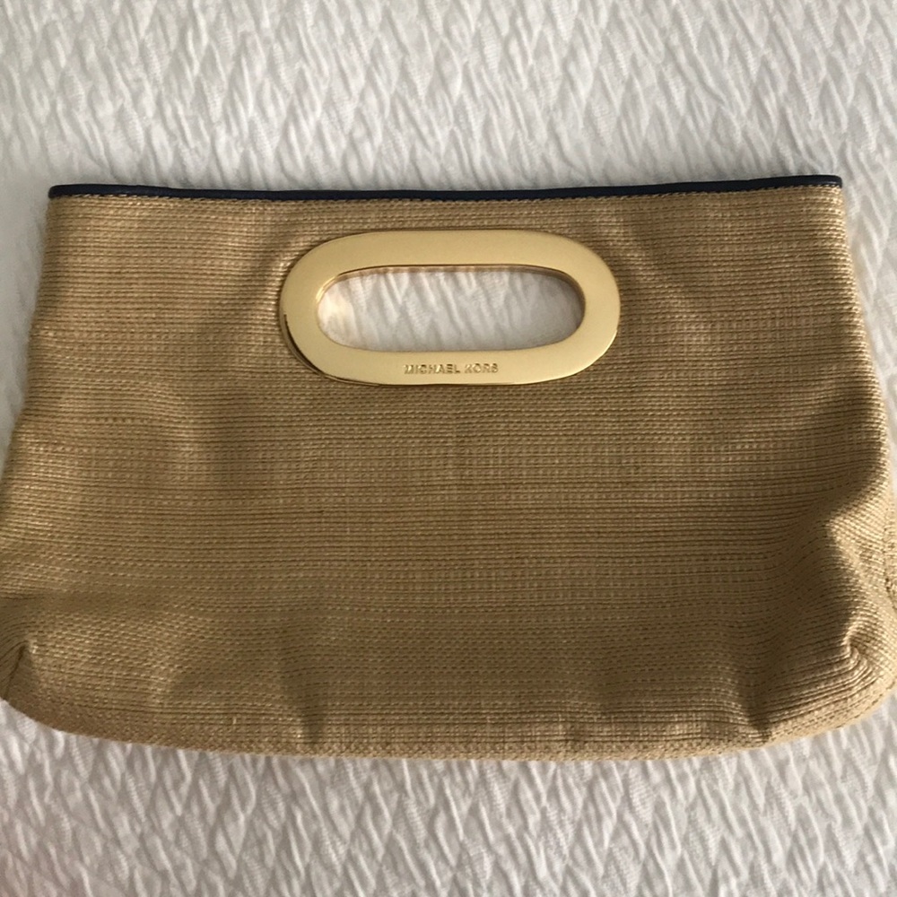 Michael Kors Clutch with Navy Trim
